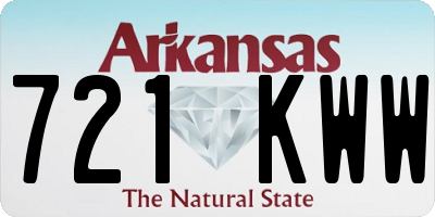 AR license plate 721KWW