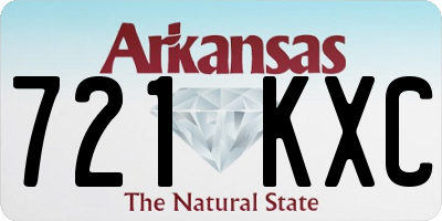 AR license plate 721KXC