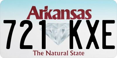 AR license plate 721KXE