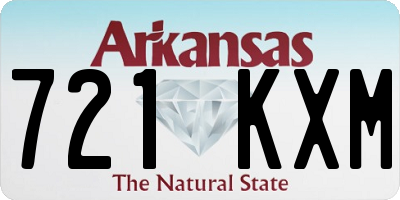 AR license plate 721KXM