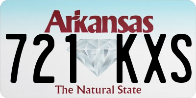 AR license plate 721KXS