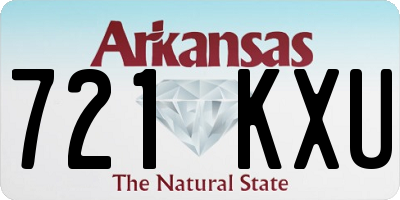 AR license plate 721KXU