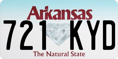 AR license plate 721KYD