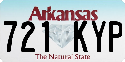 AR license plate 721KYP
