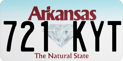 AR license plate 721KYT