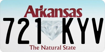 AR license plate 721KYV