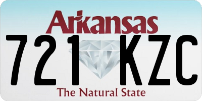 AR license plate 721KZC