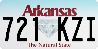 AR license plate 721KZI