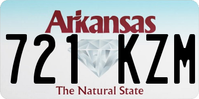 AR license plate 721KZM