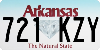 AR license plate 721KZY