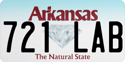 AR license plate 721LAB