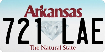AR license plate 721LAE