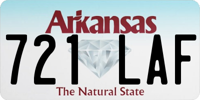 AR license plate 721LAF