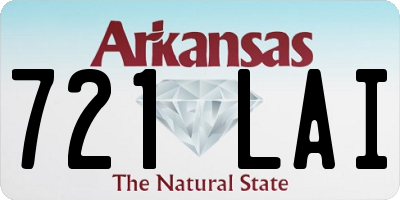 AR license plate 721LAI