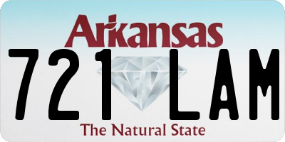 AR license plate 721LAM