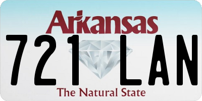 AR license plate 721LAN