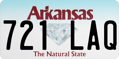AR license plate 721LAQ