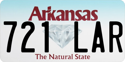 AR license plate 721LAR