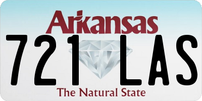 AR license plate 721LAS