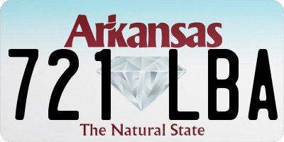 AR license plate 721LBA