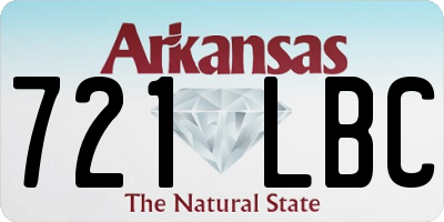AR license plate 721LBC