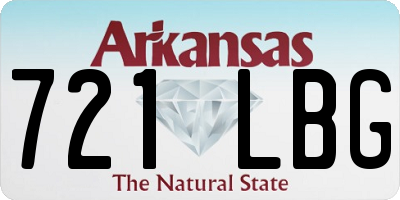 AR license plate 721LBG