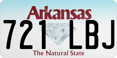 AR license plate 721LBJ