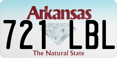 AR license plate 721LBL
