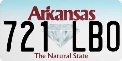 AR license plate 721LBO
