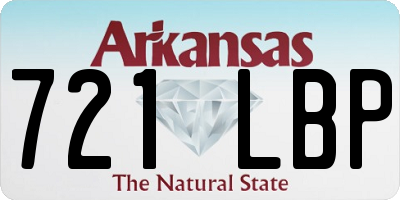 AR license plate 721LBP