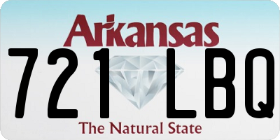 AR license plate 721LBQ