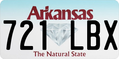 AR license plate 721LBX