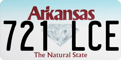 AR license plate 721LCE