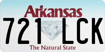 AR license plate 721LCK