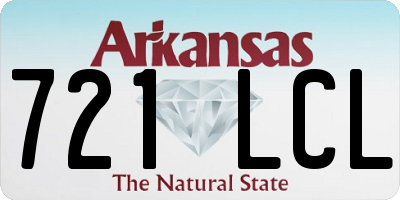 AR license plate 721LCL