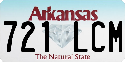 AR license plate 721LCM