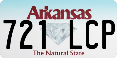 AR license plate 721LCP