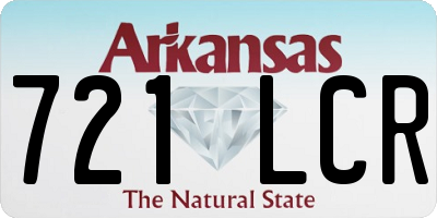 AR license plate 721LCR