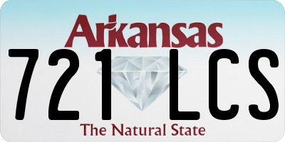 AR license plate 721LCS