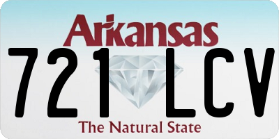 AR license plate 721LCV