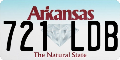AR license plate 721LDB