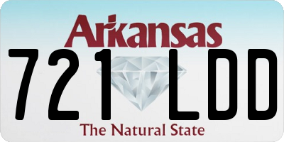 AR license plate 721LDD