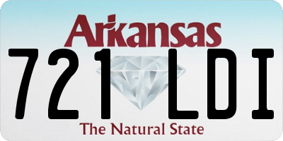 AR license plate 721LDI