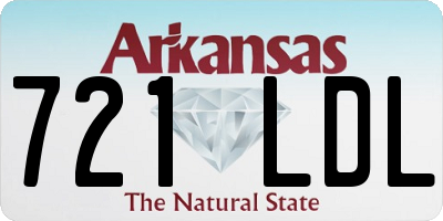 AR license plate 721LDL