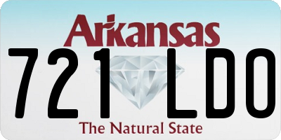 AR license plate 721LDO