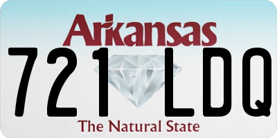AR license plate 721LDQ