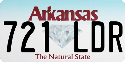 AR license plate 721LDR