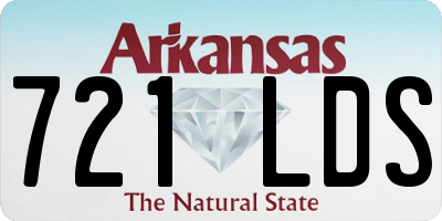 AR license plate 721LDS