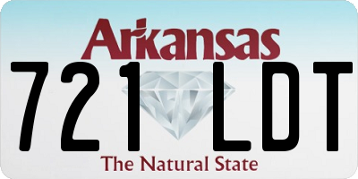 AR license plate 721LDT