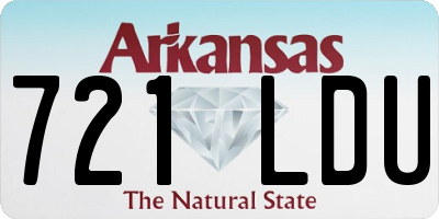 AR license plate 721LDU